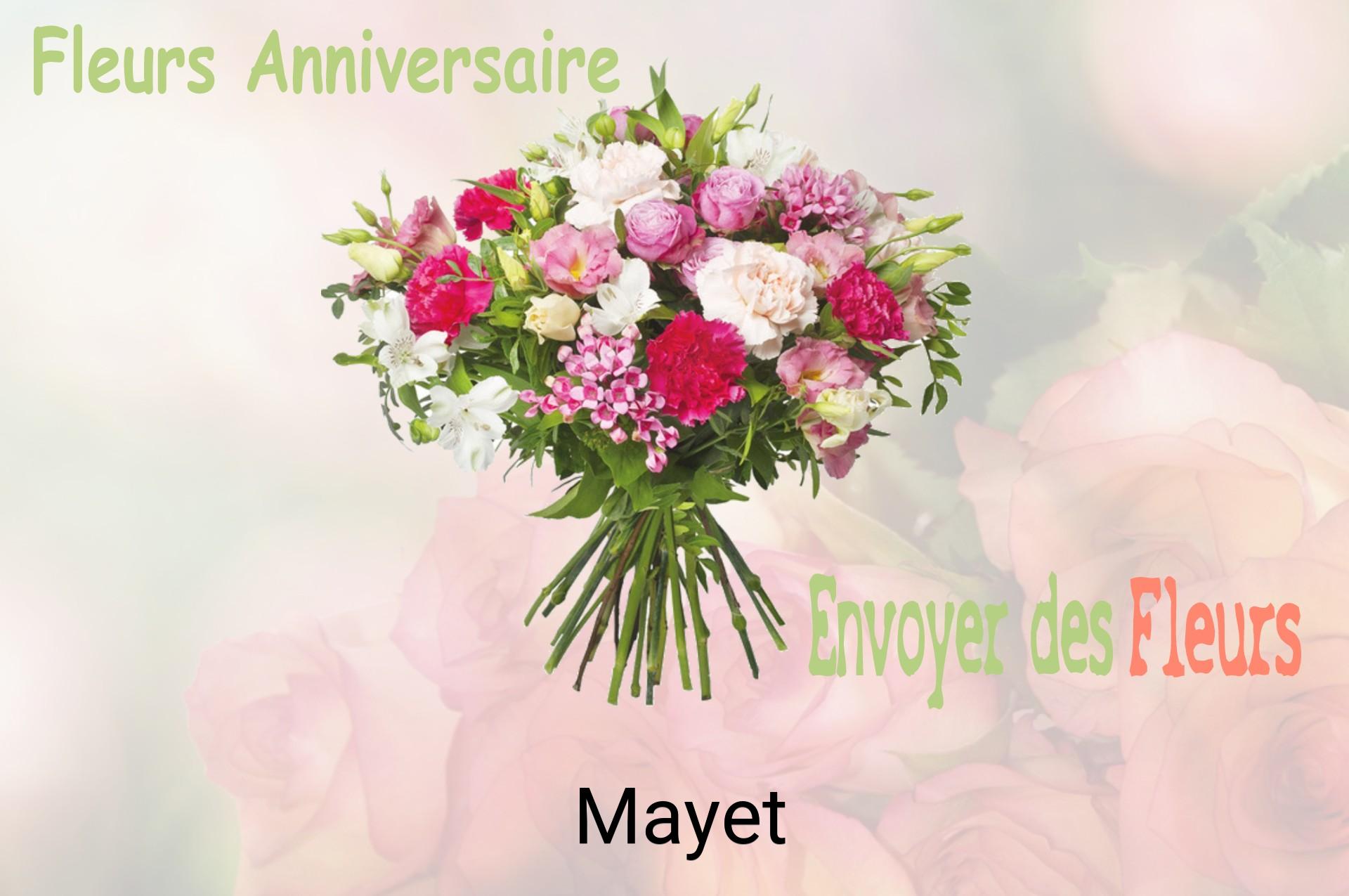 Bouquet de fleurs d’anniversaire livré à Mayet