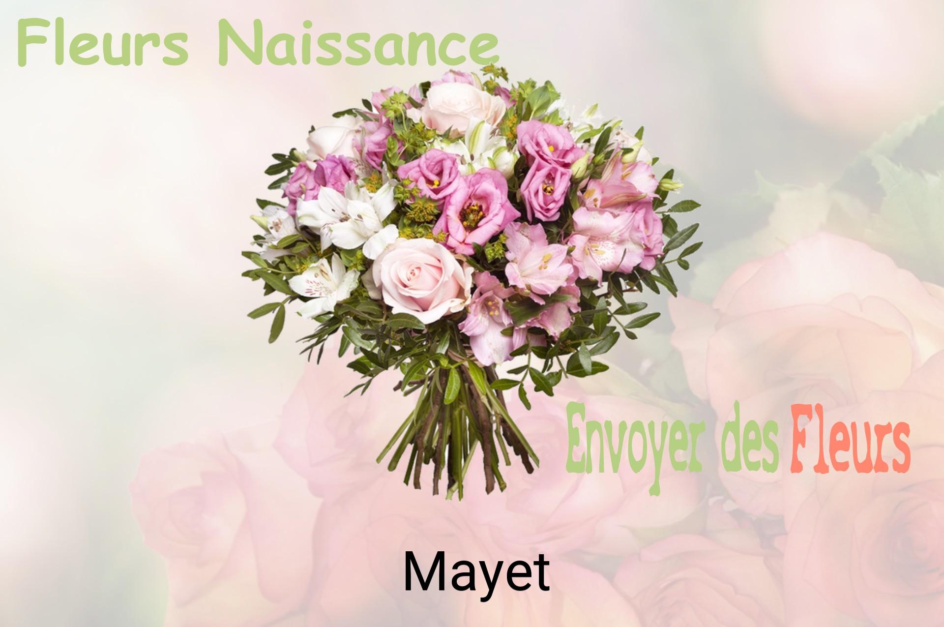 Bouquet de fleurs de naissance livré à Mayet